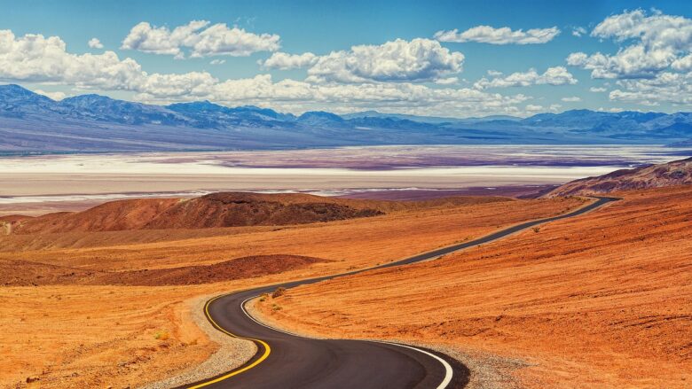 road death valley desert mountains 4254871